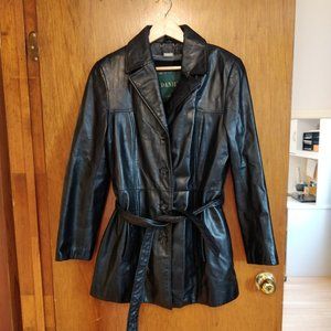 Warm Lined Black Leather Jacket